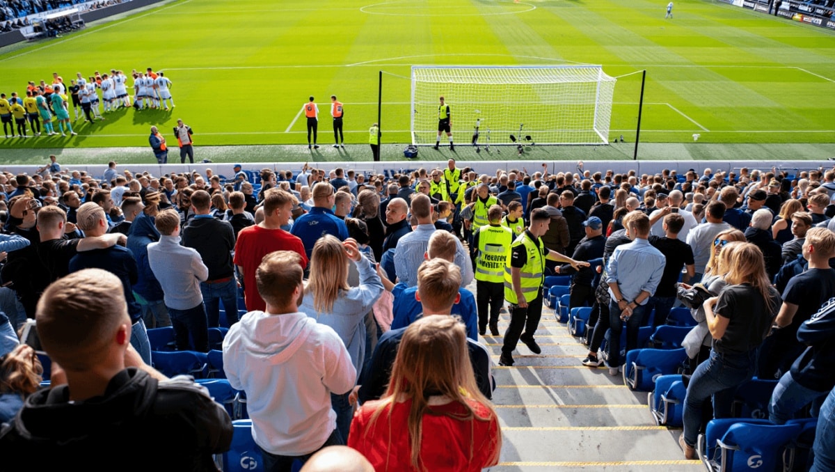 Spelet avbröts på Gamla Ullevi