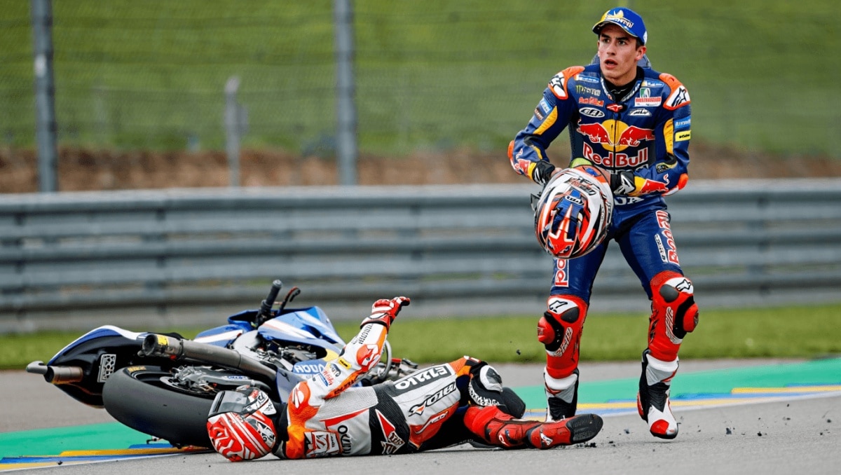 MotoGP-Verletzung von Marco Bezzecchi Karma? Marc Marquez kontert: Das ist Blödsinn!