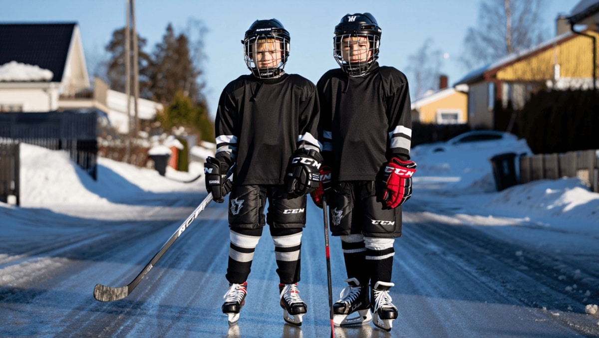 Bröderna Malte och Viggo Gustafsson nära NHL-drömmen – laddar på mammas gata